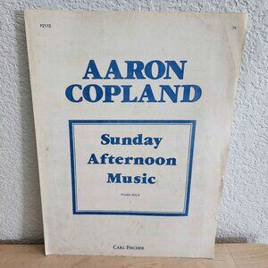 Vintage 1936 Sunday Afternoon Sheet Music by Aaron Copeland - Ephemera Fischer